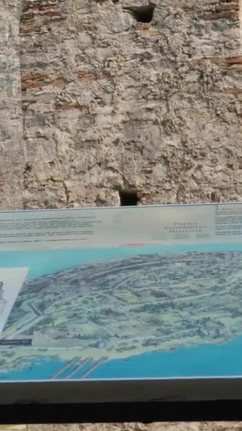 Ερείπια Της Μεγάλης Βασιλικής Στο Εθνικό Πάρκο Butrint Buthrotum Αλβανία — Αρχείο Βίντεο