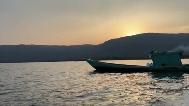 Fishermen Fishing Farm People Work Burning Sun Indian Ocean Vietnam — Stock Video
