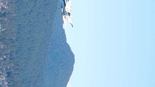 Descripción Múltiples Vídeos Canadá Lugar Avión Jet Helicóptero Transporte Aéreo — Vídeo de stock