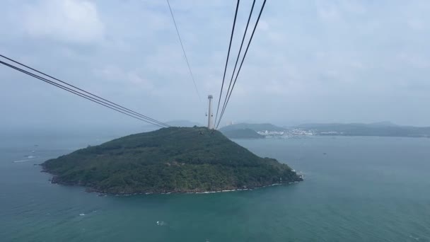 Longest Cable Car Ride World Phu Quoc Island South Vietnam — Stock Video