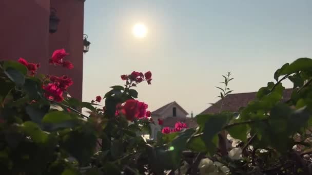 Sunset Spookstad Phu Quoc Eiland Vietnam Snel Ontwikkeling Europese Stadskopie — Stockvideo