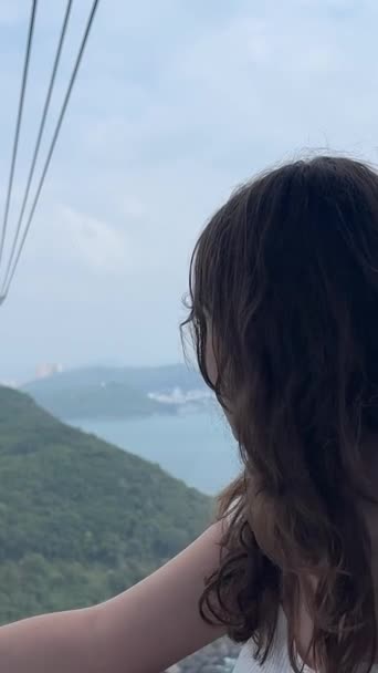 Long Trajet Téléphérique Monde Île Phu Quoc Vietnam Sud Ciel — Video