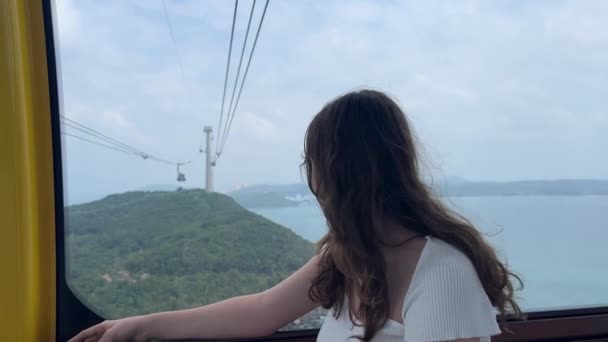 Longest Cable Car Ride World Phu Quoc Island South Vietnam — Stock Video