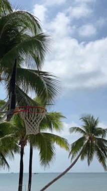 Ormandaki voleybol ağı ekipmanları. Yarışma Yeşil Alan. Spor Eğlencesi Oyun Ağı. Yaz Gevşeme Oyunu. Voleybol için Ground Ağ oyna. Tenis Net Spor Kordonu. 