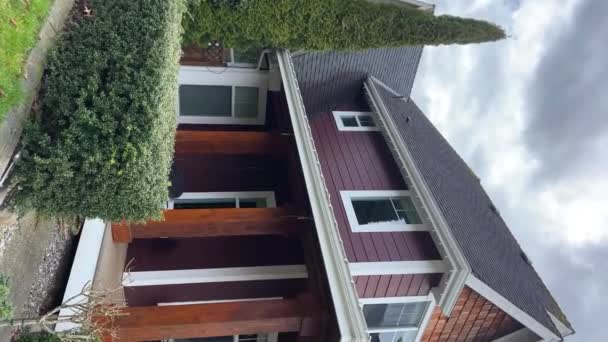 Όμορφο Νέο Σπίτι Στην Πόλη Του Surrey Κοντά Στο Βανκούβερ — Αρχείο Βίντεο