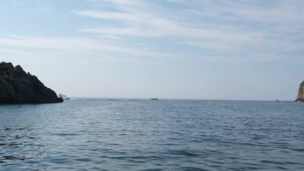 Sailboats Beautiful Bay Paxos Island Greece Greece Corfu Island Pontikonisi — Stock Video
