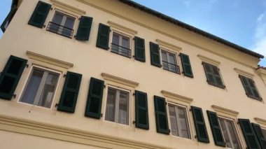  Yunanistan 'daki Korfu Kerkyra, Korfu Adası' ndaki ana geçitte. Avrupa