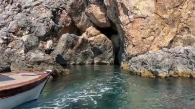 Korfu, Paleokastritsa sahillerinin Amazon sahilleri Korfu adası, Yunanistan Korfu adası 07.02.2024