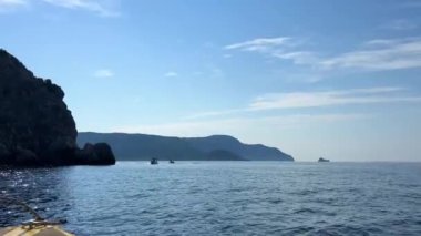 Korfu Adası. Porto Timoni plajı, Korfu, İyon Adaları. Yunanistan