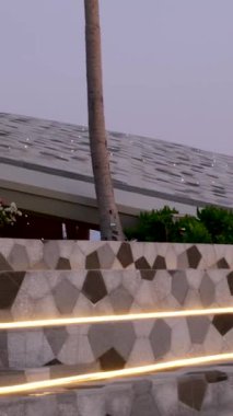 Günbatımı kasabası, Phu Quoc, Vietnam evlilik köprüsü. Adadaki bir evliliği kaydettirmek için en güzel yer. Aşk seyahati romantizm akşam üstü