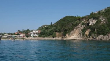 Yunanistan Korfu adası Korfu kasabası, Yunanistan 'ın eski Venedik kalesi. Eski Kale. Korfu şehrindeki Venedik kalesi. Venedik Eski Kalesi Palaio Frourio, İyon Adaları