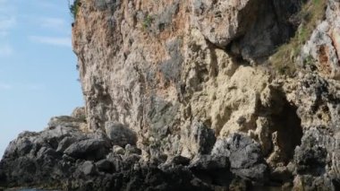 Yunanistan Korfu adası Korfu kasabası, Yunanistan 'ın eski Venedik kalesi. Eski Kale. Korfu şehrindeki Venedik kalesi. Venedik Eski Kalesi Palaio Frourio, İyon Adaları