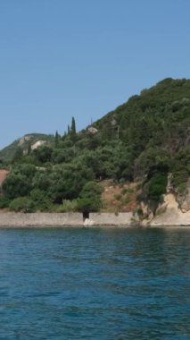 Yunanistan Korfu adası Korfu kasabası, Yunanistan 'ın eski Venedik kalesi. Eski Kale. Korfu şehrindeki Venedik kalesi. Venedik Eski Kalesi Palaio Frourio, İyon Adaları
