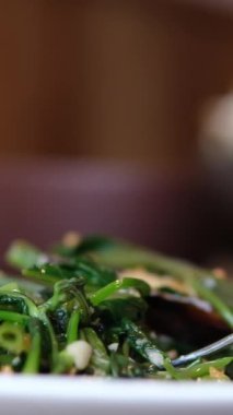 Morning Glory ile karıştırılmış midye. Yüksek kalite 4k görüntü