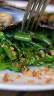 Morning Glory ile karıştırılmış midye. Yüksek kalite 4k görüntü