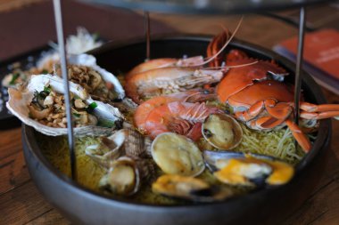 özel deniz ürünleri ya da ıstakoz. Yüksek kalite fotoğraf