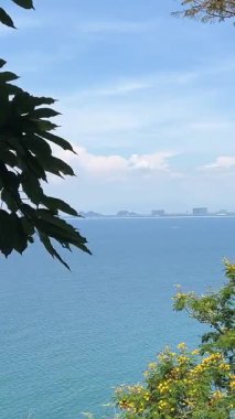 Da Nang 'daki yemyeşil yemyeşil alanın ortasındaki Buda Heykeli' nin çarpıcı hava manzarası, sakin bir ifade ve muhteşem bir çevre sergiliyor. Bayan Buddha Da Nang.