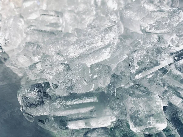 Fondo Cubos Hielo Textura Fondo Cubo Hielo Hace Sentir Fresco —  Fotos de Stock