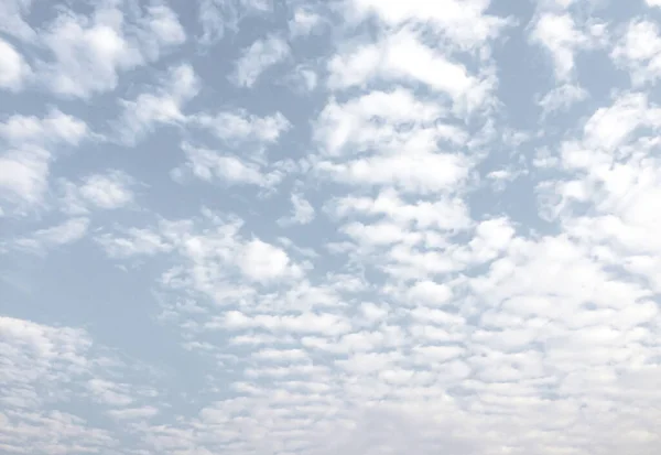 Небо Пушистые Облака Пейзажи Утром Невероятно Успокаивает Начать День Небо — стоковое фото
