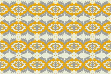 Kusursuz batik desen, geometrik kabile deseni, etnik boho, aztek stili, ikat stili. Ünlü afişler için lüks dekoratif kumaş deseni. Kumaş, perde, halı, Batik için tasarlanmış.