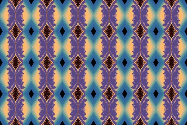 Kusursuz Batik Desen Geometrik Kabile Deseni Etnik Boho Aztek Stili — Stok Vektör