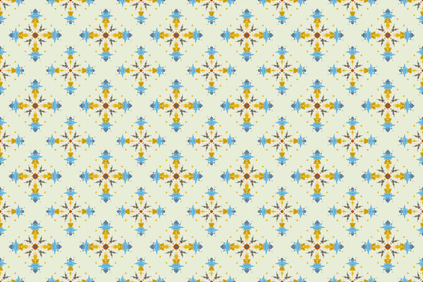 Бесшовный узор, геометрический племенной узор, он перекликается с этническим, ацтекским стилем, стилем.