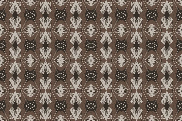 Nahtloses Batikmuster Geometrisches Stammesmuster Ähnelt Ethnischen Boho Aztekischem Stil Ikat — Stockvektor