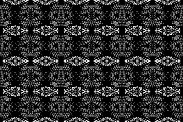 Nahtloses Batikmuster Geometrisches Stammesmuster Ähnelt Ethnischen Boho Aztekischem Stil Ikat — Stockvektor