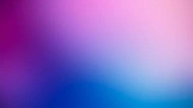 Yumuşak, sakinleştirici görsel efekt için mor, mavi ve pembe tonlarını birleştiren pürüzsüz bir gradyan arkaplan.