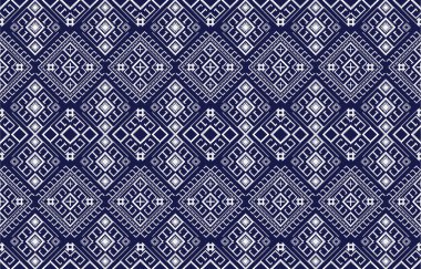 Çingene desenli etnik motifler geometrik vektör arka planı. Çingene geometrik şekiller cinler kabile motifleri kumaş baskı geleneksel üçgenler tasarımı