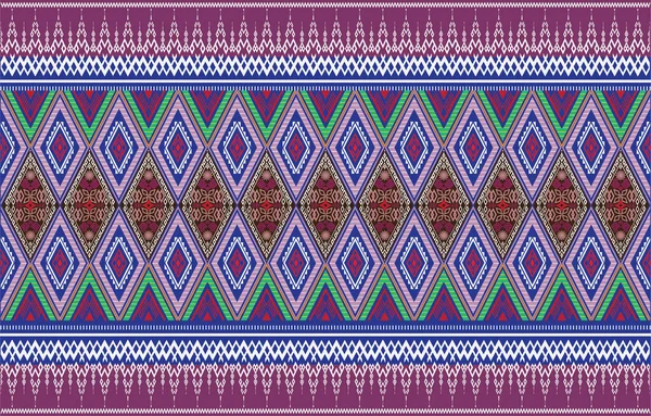 ジプシーのパターン部族の民族のモチーフ幾何学的なベクトルの背景 三角形で伝統的なデザインの生地のテキスタイルプリント伝統的なデザインの部族のモチーフをSpritesジプシー幾何学的な形状を落書き — ストックベクタ