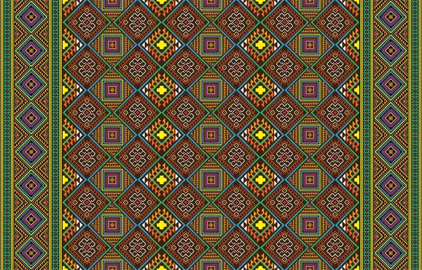 Племінний Смугастий Візерунок Ацтекський Геометричний Векторний Фон Може Використовуватися Текстильному — стоковий вектор
