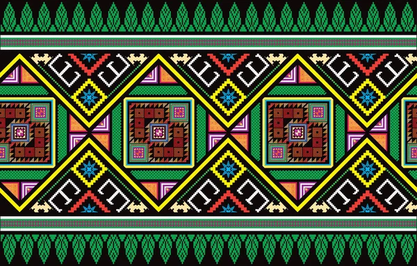 부족의 줄무늬가 솔기없는 아스텍 기하학 디자인 액세서리 장식용 종이만드는 디자인에 — 스톡 벡터