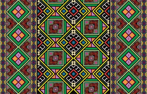 部族の縞模様シームレスパターン アステカ幾何学的ベクトル背景 繊維デザイン アクセサリー 装飾紙の製造のためのウェブデザインで使用することができます — ストックベクタ