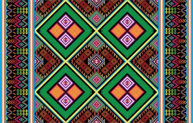 Kumaş ve kağıt için kabile Aztek baskı şablonu. Boho şıklığında kusursuz bir desen. Etnik süslemeli soyut bir arka plan. Aztek deseni. Yaz modası.