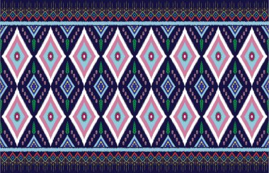 Sacral kabile motifleri geometrik vektör arka planı. Güzel çingene geometrik şekiller kabile motifleri kumaş desenleri geleneksel üçgen desenli geleneksel desenler