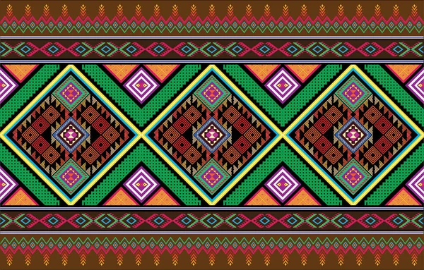 Племенной Ацтекский Печатный Шаблон Ткани Бумаги Бесшовный Рисунок Стиле Бохо — стоковый вектор