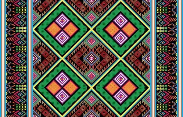 生地や紙のための部族Aztecプリントテンプレート ブーシックなスタイルのシームレスなパターン 民族の装飾と抽象的な背景 アステカのパターン 夏のファッション — ストックベクタ