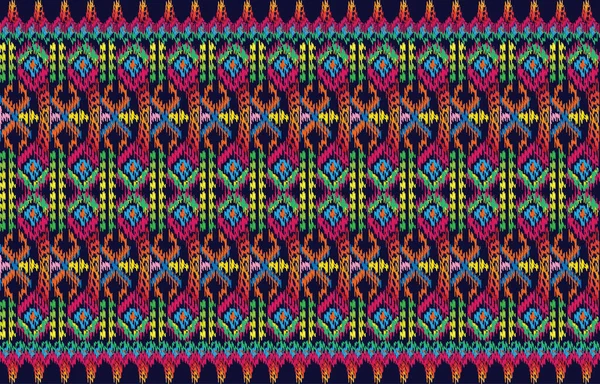 生地や紙のための部族Aztecプリントテンプレート ブーシックなスタイルのシームレスなパターン 民族の装飾と抽象的な背景 アステカのパターン 夏のファッション — ストックベクタ
