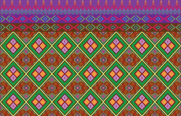 Tribal Aztec Print Template Για Ύφασμα Και Χαρτί Απρόσκοπτη Μοτίβο — Διανυσματικό Αρχείο