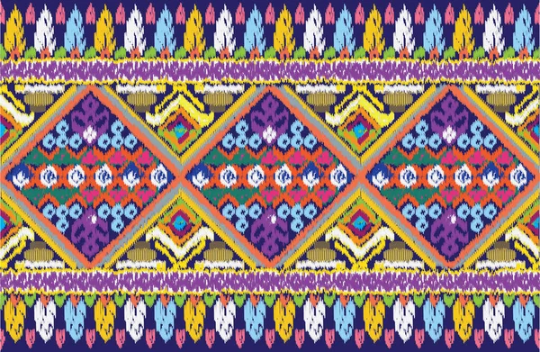 Plantilla Tribal Impresión Azteca Para Tela Papel Patrón Sin Costuras — Vector de stock