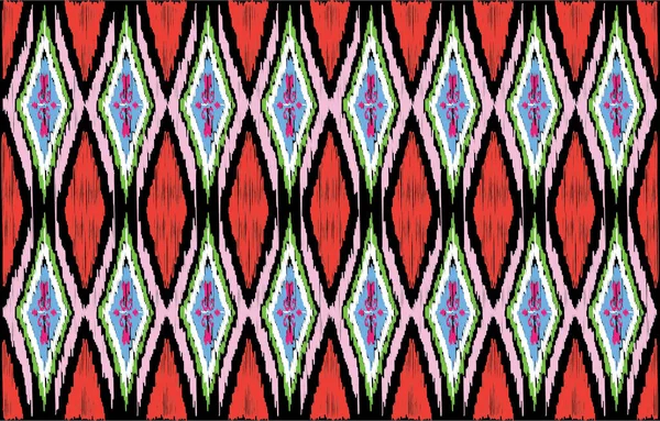ジプシーのパターン部族の民族のモチーフ幾何学的なベクトルの背景 三角形で伝統的なデザインの生地のテキスタイルプリント伝統的なデザインの部族のモチーフをSpritesジプシー幾何学的な形状を落書き — ストックベクタ