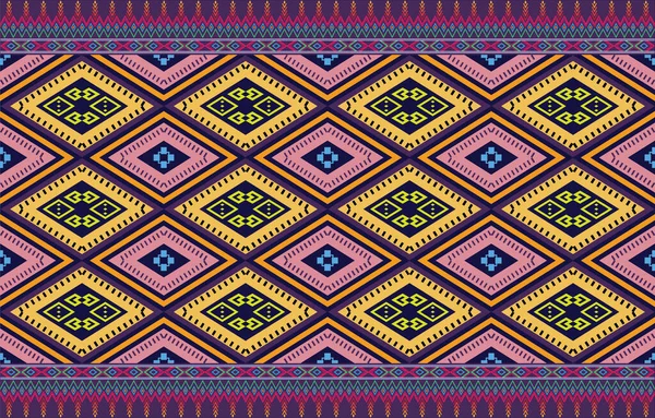 Plemienny Wzór Bez Szwu Azteckie Geometryczne Tło Wektora Może Być — Wektor stockowy