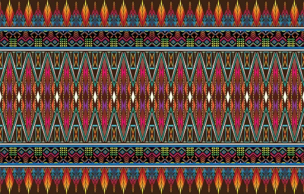 部落条纹无缝图案 阿兹特克几何矢量背景 可用于纺织品设计 装饰用纸 包装材料 背包等网页设计 — 图库矢量图片