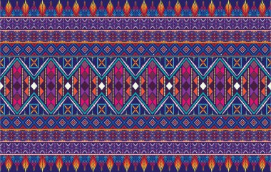 Geometrik folklor süsünü elmaslarla donatmak. Kabile etnik vektör dokusu. Aztek tarzında kusursuz çizgili desen. Halka açık nakış. Hintli, İskandinav, Çingene, Meksikalı, Afrika halısı.