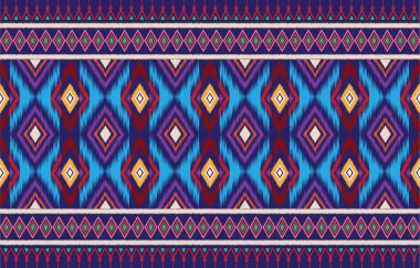 Geometrik etnik oryantal desensiz geleneksel arka plan, halı, duvar kağıdı, giysi, ambalaj, kumaş, taşıyıcı, illüstrasyon, nakış tarzı.