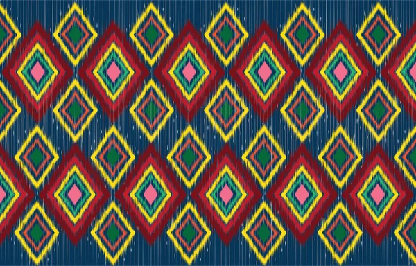 神聖な部族の民族モチーフ幾何学的なベクトルの背景 美しいジプシーの幾何学的な形は部族のモチーフを綴る衣服生地のテキスタイルプリント三角形の伝統的なデザイン — ストックベクタ