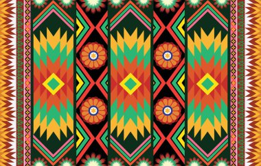 Kabile çizgili, pürüzsüz desen. Aztek geometrik vektör arkaplanı. Tekstil tasarımında, giysi, aksesuar, dekoratif kağıt, ambalaj, zarf, sırt çantası vs. yapımında kullanılabilir..