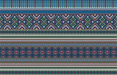 Geometrik etnik oryantal desensiz geleneksel arka plan, halı, duvar kağıdı, giysi, ambalaj, kumaş, taşıyıcı, illüstrasyon, nakış tarzı.