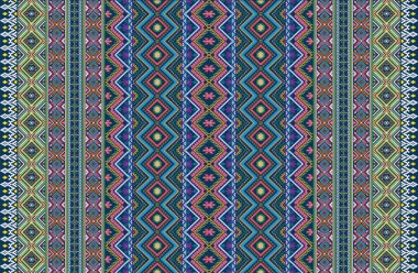 Kusursuz bir şablonu olan Aztek etnik arka plan tasarım vektörü. Geleneksel motifler gösterilir. Kusursuz şablon elementi